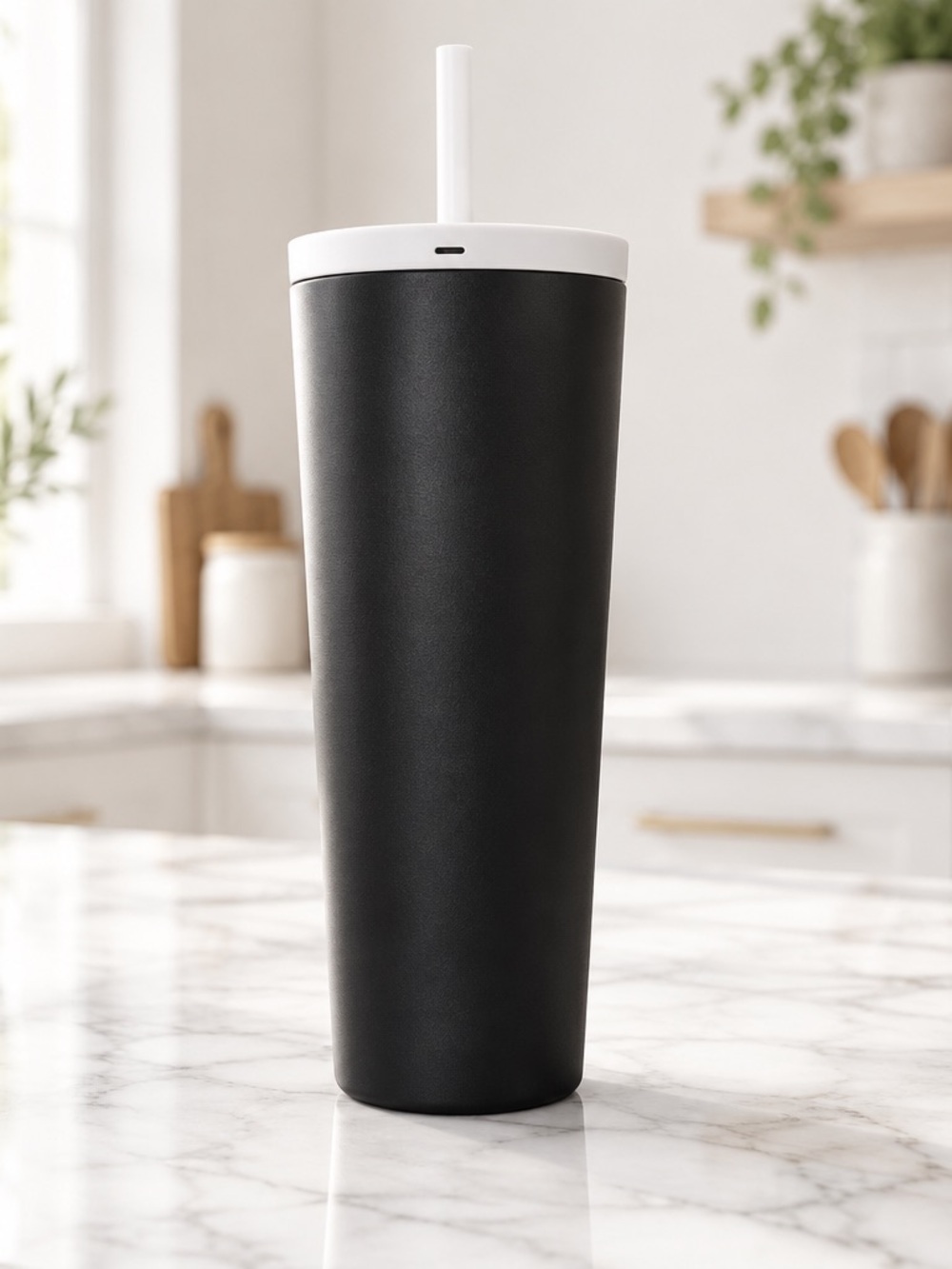 EUC Simple Modern Two Tone Black Gray 24oz Stainless Steel Steel Cup Tumbler